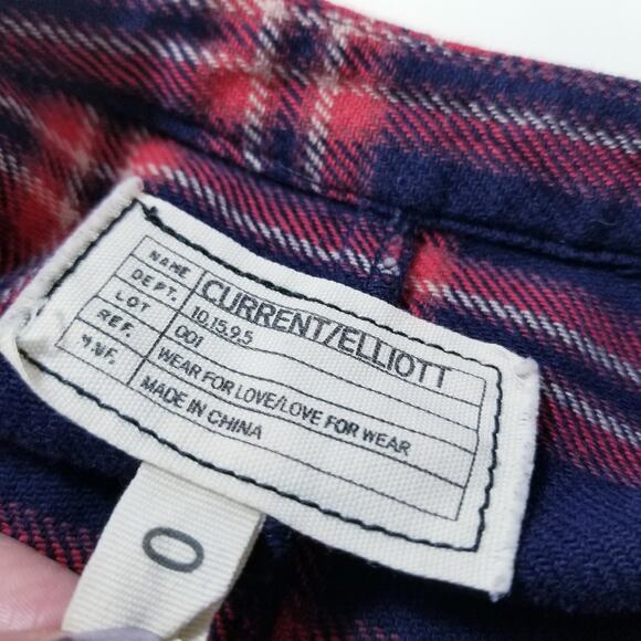 Current/Elliott Plaid Flannel Dress - Picture 2 of 13